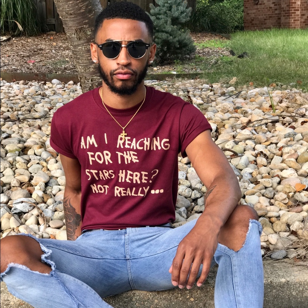 Burgundy tee